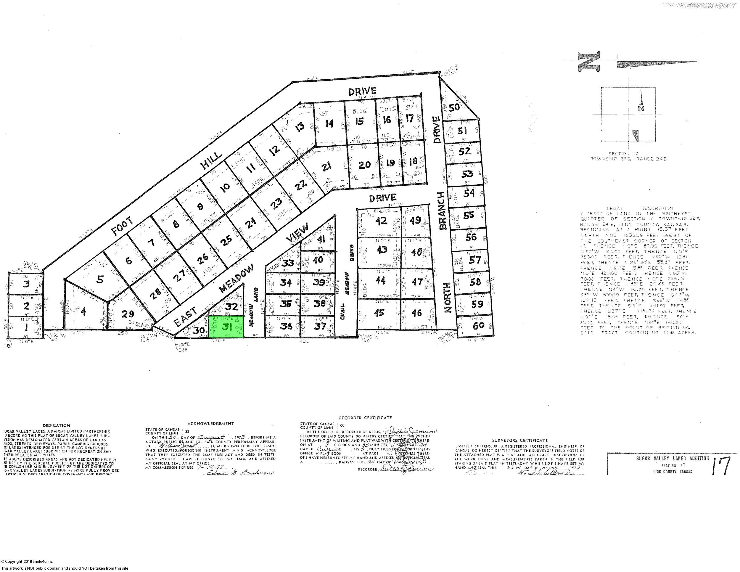Lots for sale Sugar Valley Lakes KS